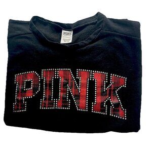Victoria’s Secret Women’s PINK Sweater Shirt Top Size XS Terry Cloth Rhinestones
